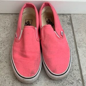 Hot Pink Worn Vans